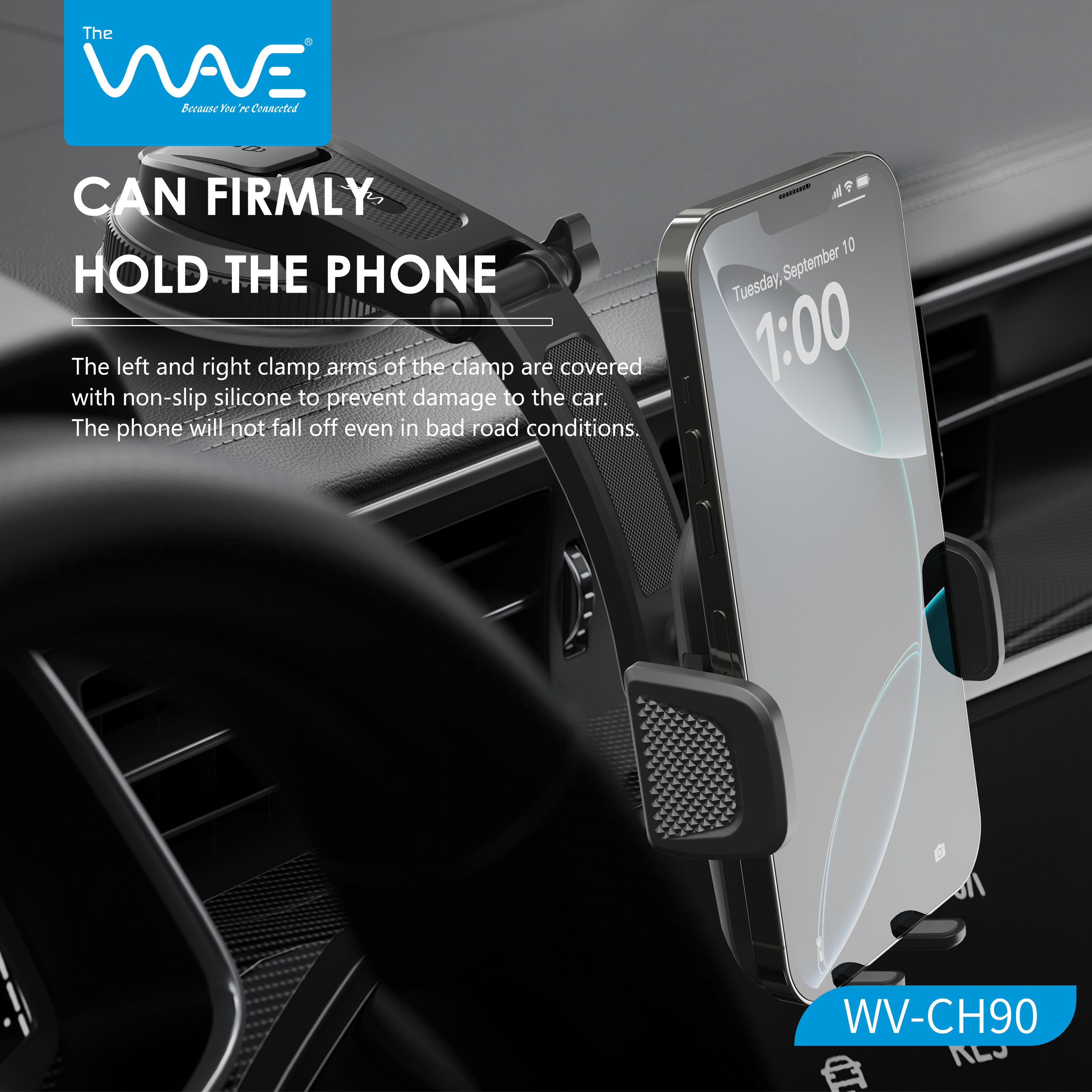 هولدر گوشی خودرو ویو با چرخش ۳۶۰ درجه مدل CH90