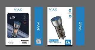 شارژر فندکی ویو با ۲ پورت USB مدل CA003
