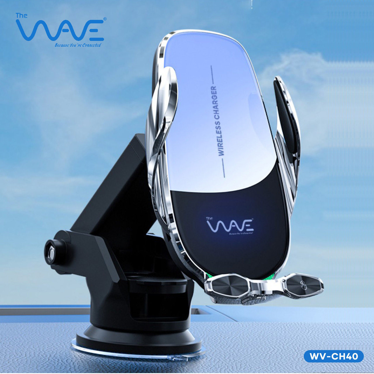 هولدر مغناطیسی ویو ۲ در ۱ با سنسور هوشمند مدل CH40