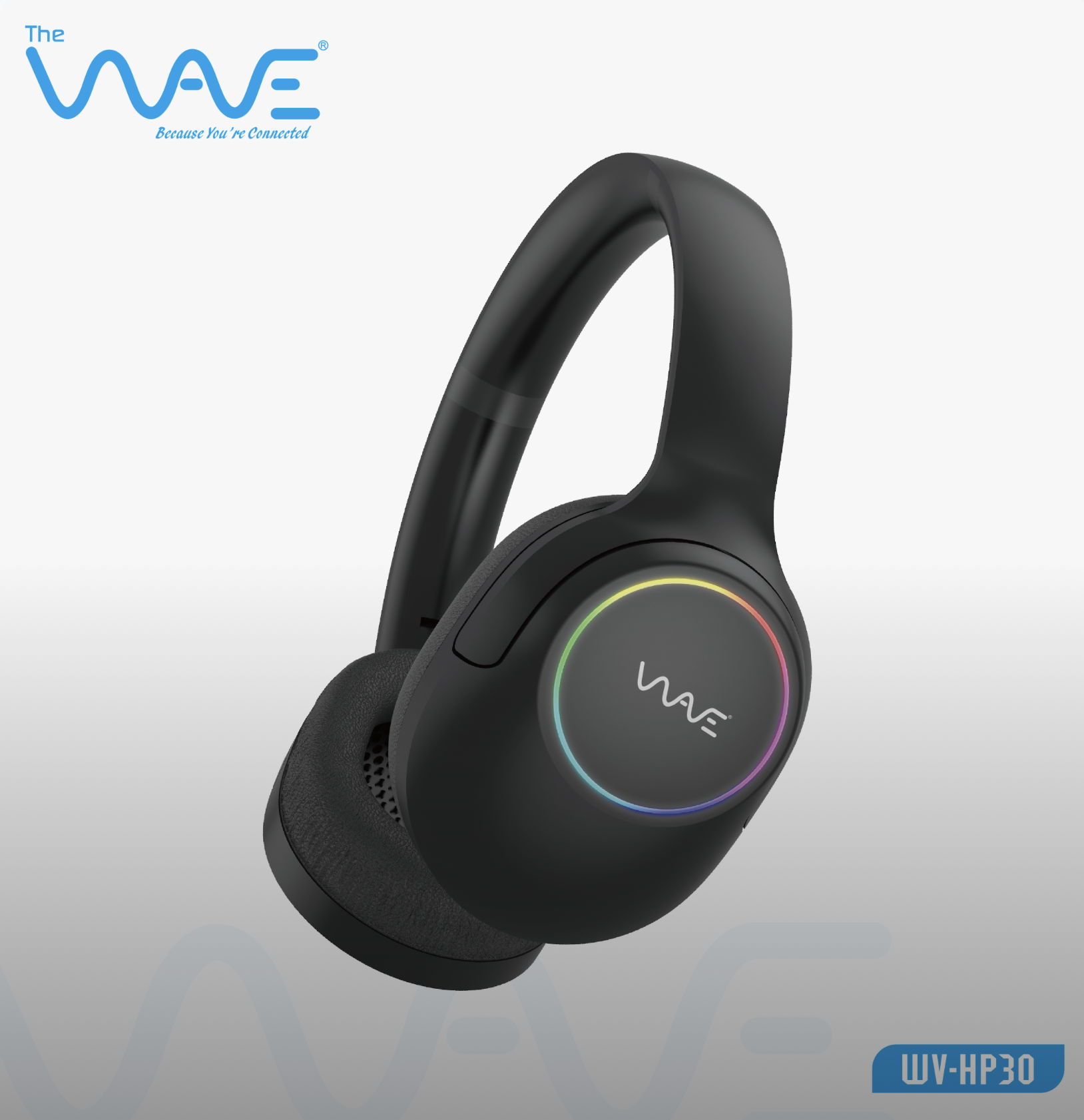 هدفون بلوتوثی روگوشی ویو با نور LED مدل HP30