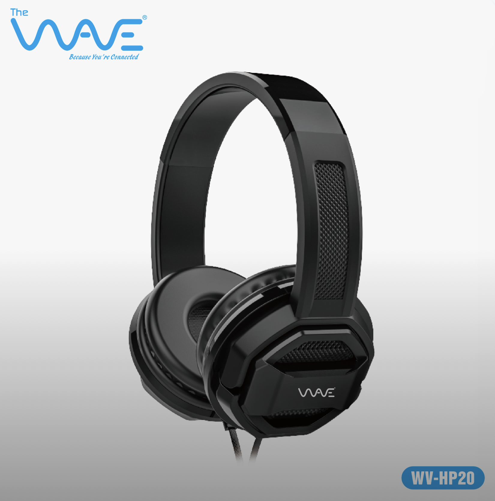 هدفون سیمی روگوشی ویو مدل HP20